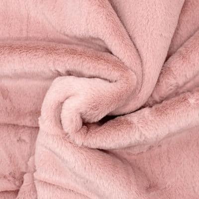 Faux fur fabric - pink