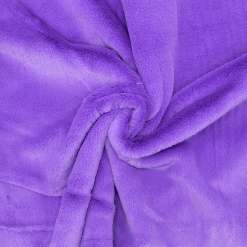 Faux fur fabric - purple