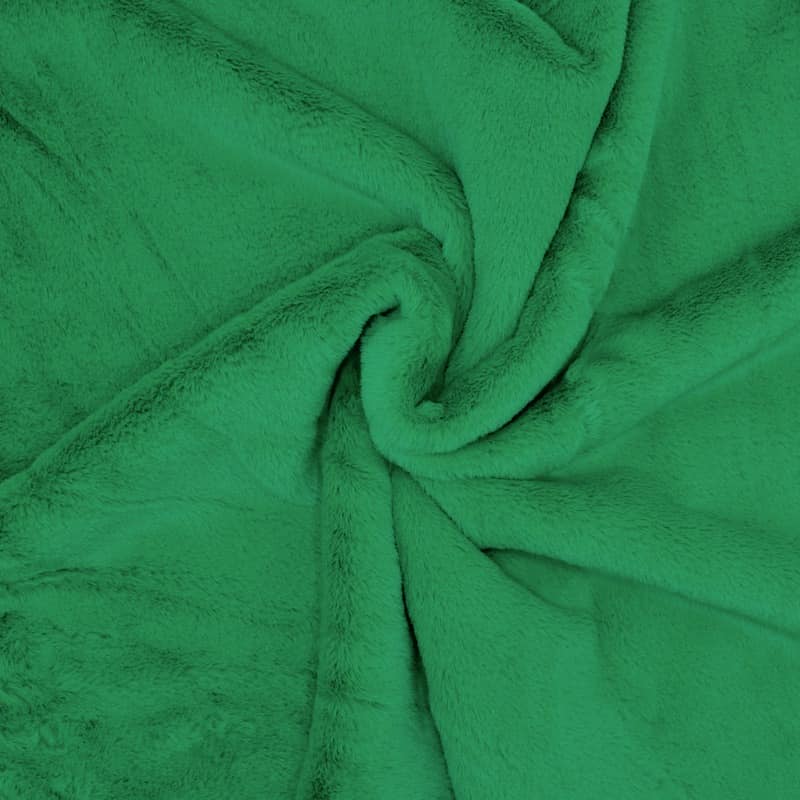 Faux fur fabric -  green