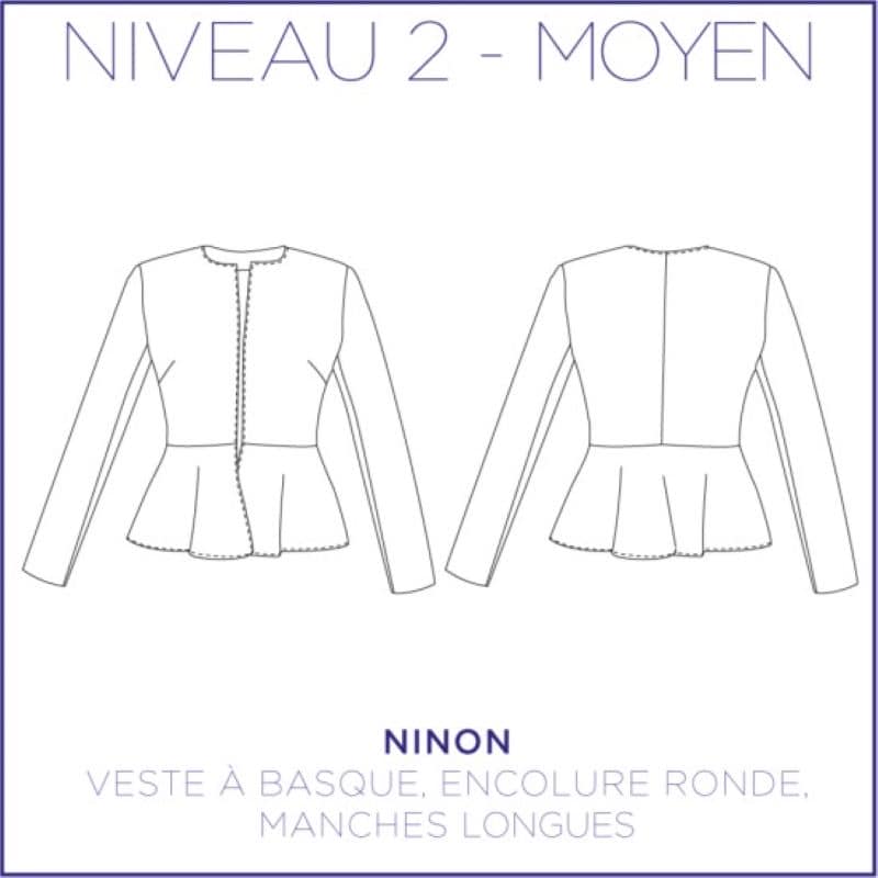 Pattern jacket Ninon