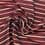 Striped jacquard fabric with lurex - burgondy 