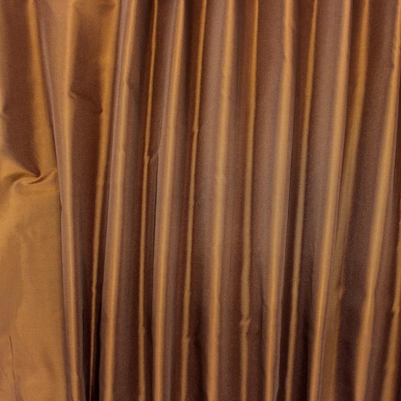 Cloth of 3m upholstery fabric in taffeta - rust-colored
