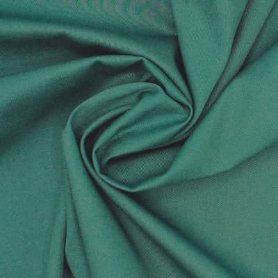 Gabardine cotton fabric - plain thyme green