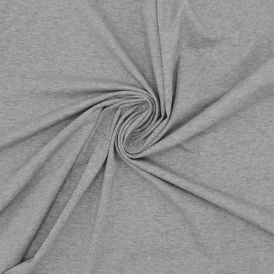 Jersey fabric - mottled grey 