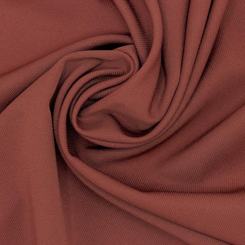 Twill polyester extensible - brique
