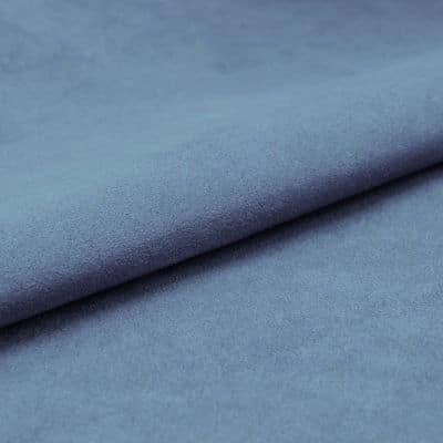 Microvezels stof suède imitatie - azuurblauw