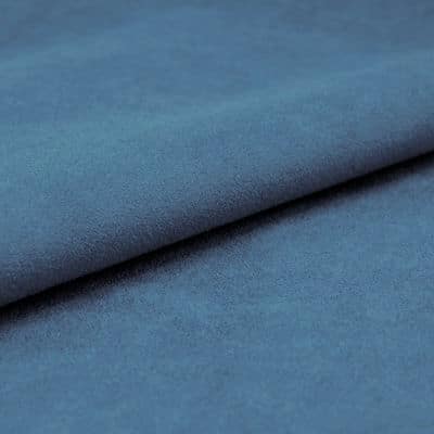 Microvezels stof suède imitatie - jeansblauw 
