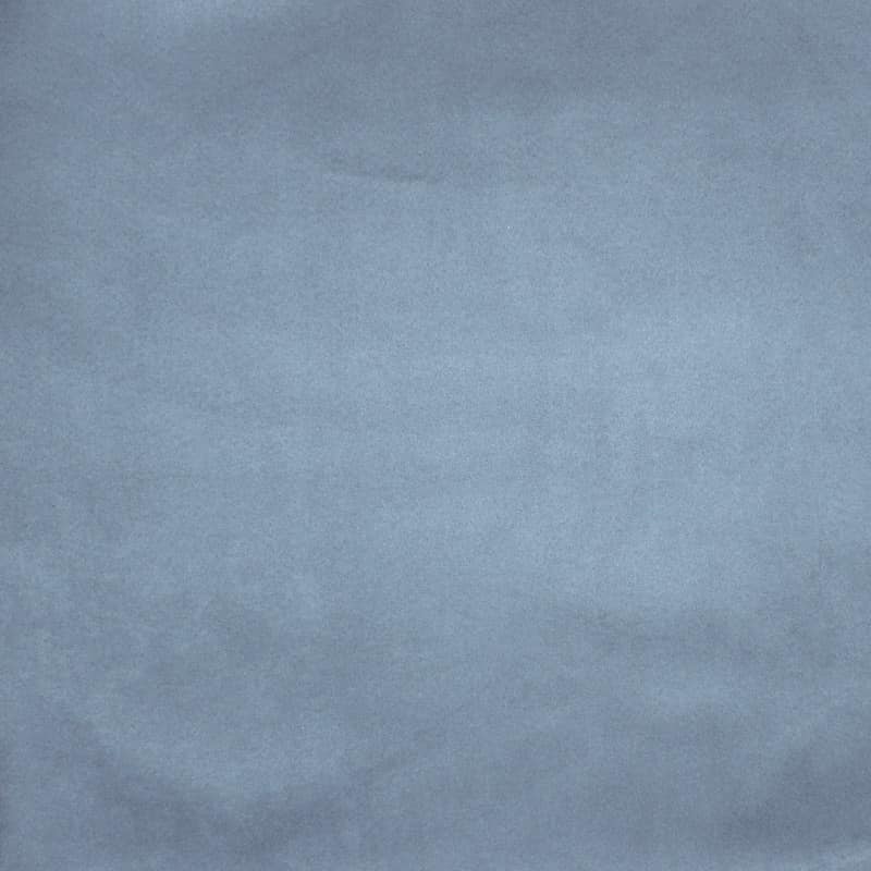 Tissu microfibre bleu imitant le daim