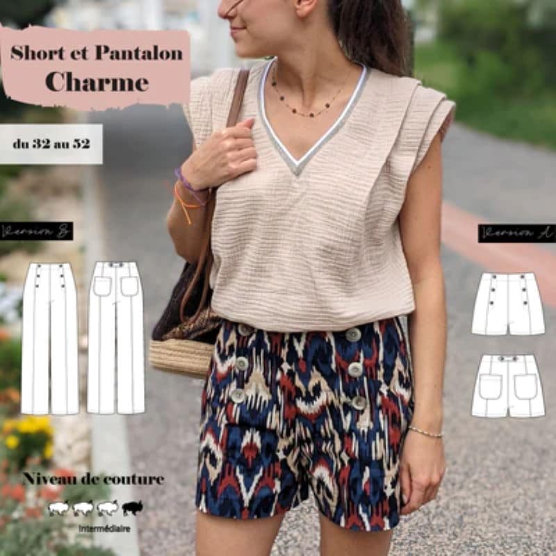 Pattern short and pants Charme 