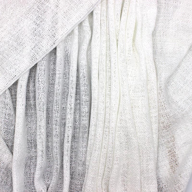 Tissu ameublement polyester - blanc 