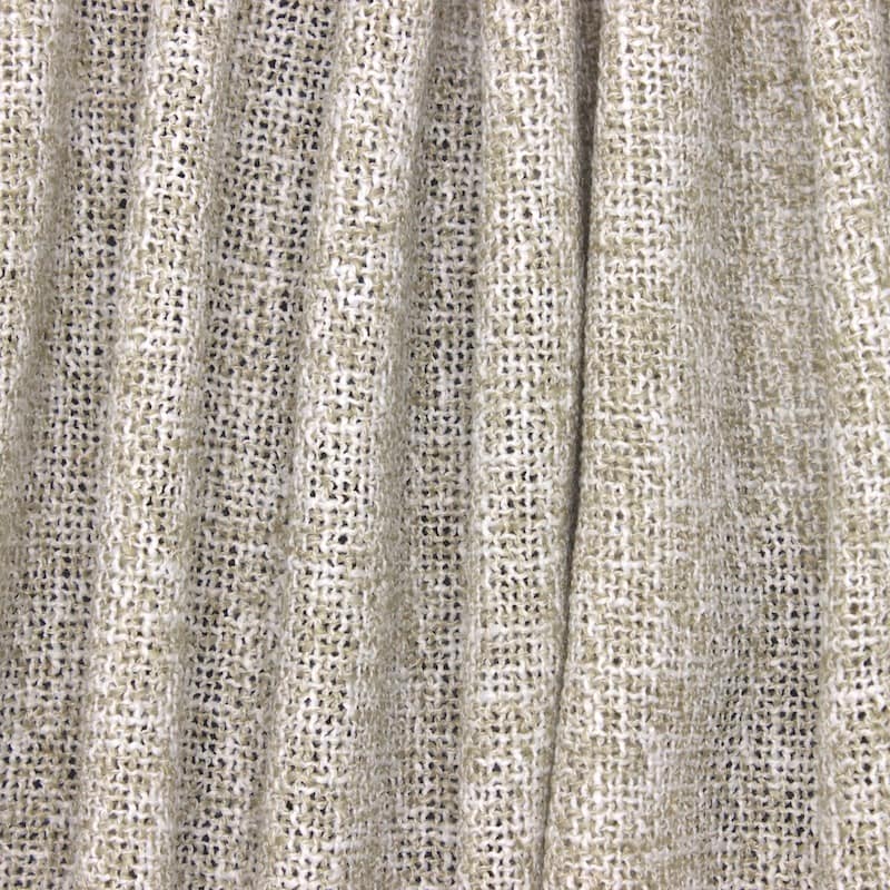 Tissu ameublement polyester - beige