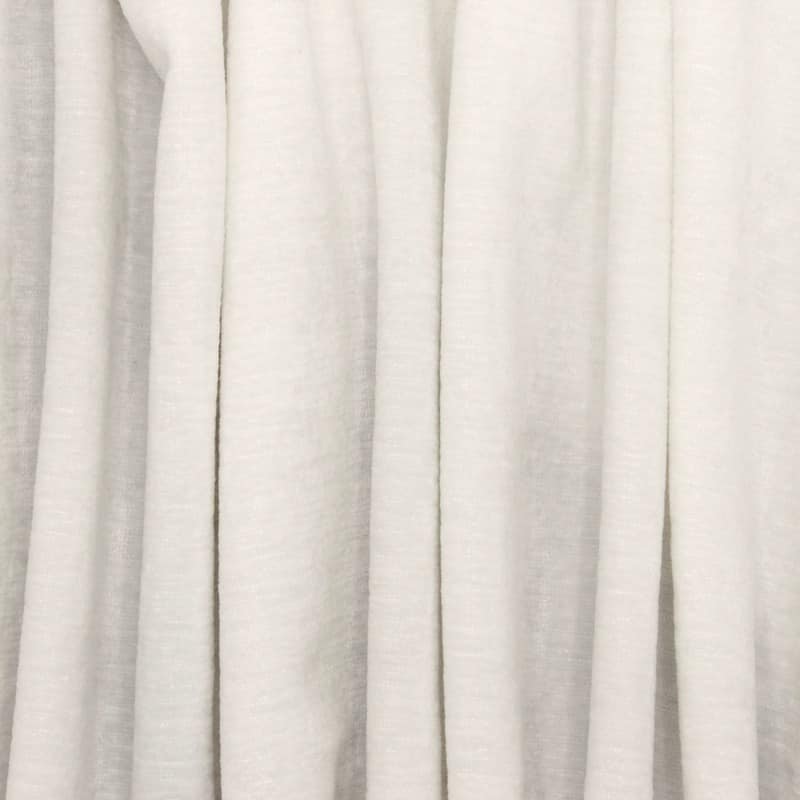 Tissu ameublement velours - blanc