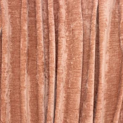 Upholstery fabric in velvet - salmon-colored