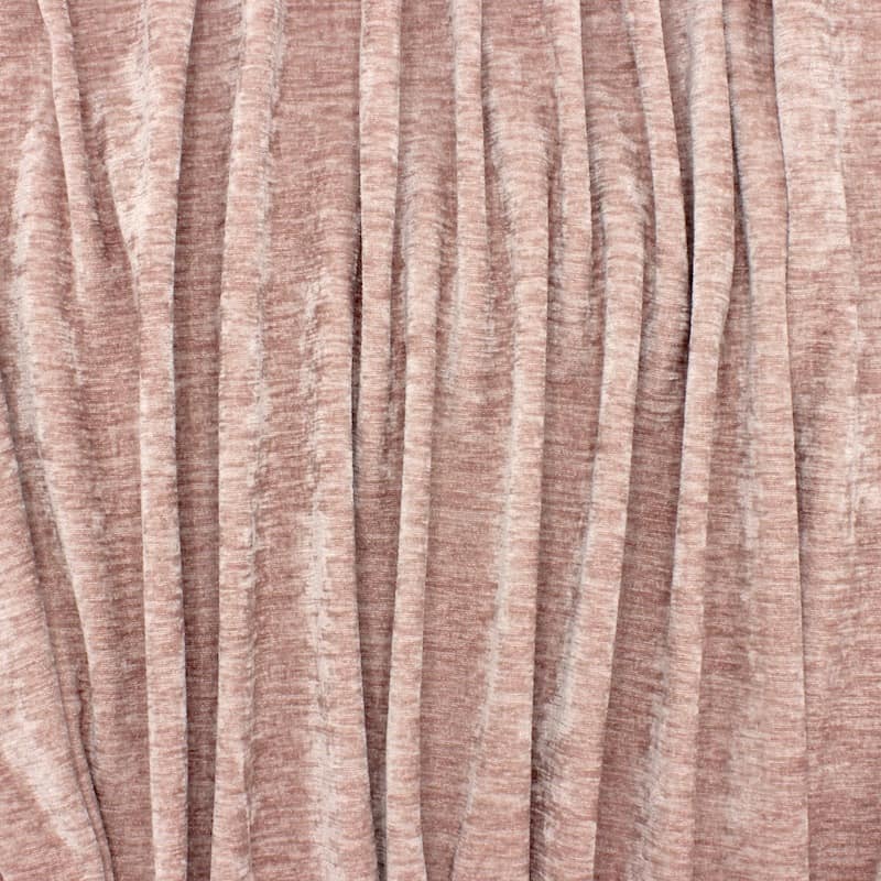 Upholstery fabric in velvet - old pink 