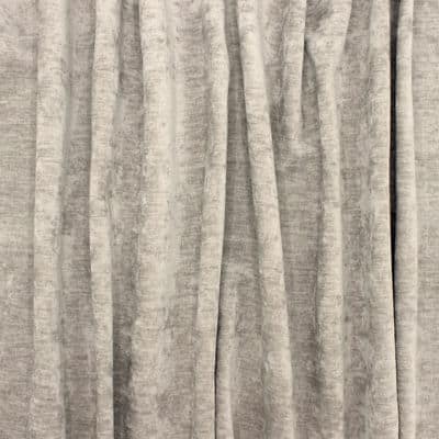 Upholstery fabric in velvet - pearl grey