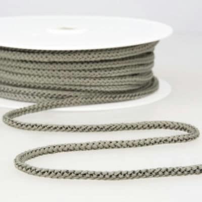Knitted cord - mid-grey 