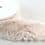 Acrylic faux fur ribbon 8 cm - beige