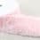 Acrylic faux fur ribbon 8 cm - pink