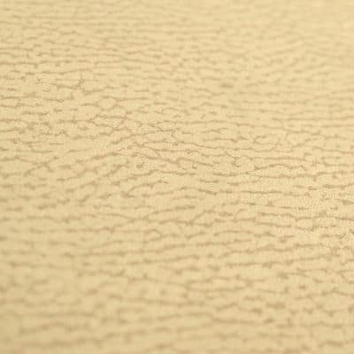 Tissu microfibre gaufré beige imitant le daim