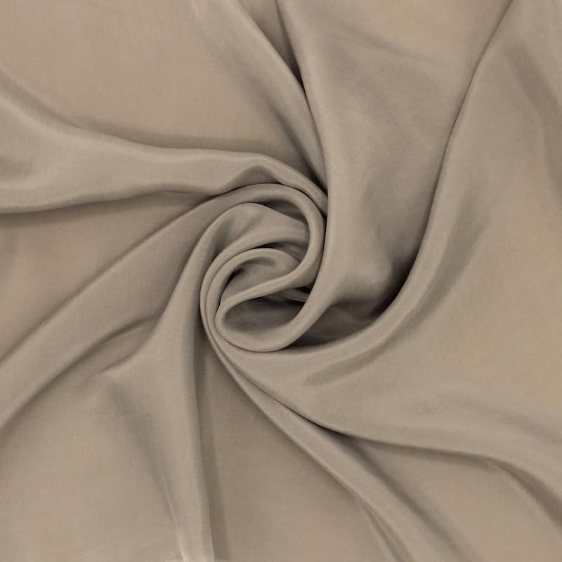 Fabric with aspect of washed silk - beige 