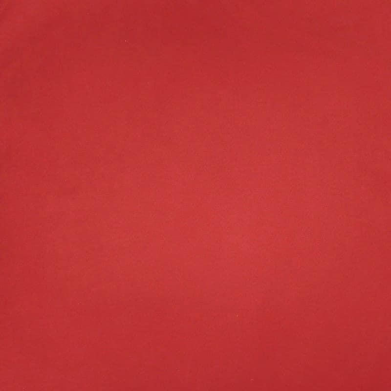 Tissu microfibre rouge imitant le daim