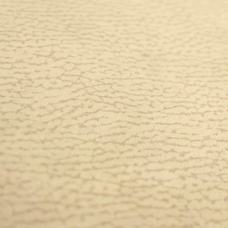 Tissu microfibre gaufré crème imitant le daim
