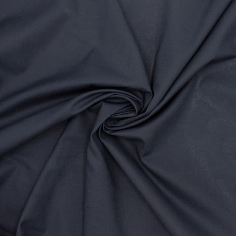 100% cotton fabric - plain navy blue 