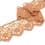 Embroidered tulle edelweiss - salmon beige 