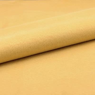 Microfibre fabric imitating suede - yellow