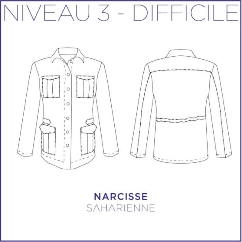 Pattern jacket Narcisse