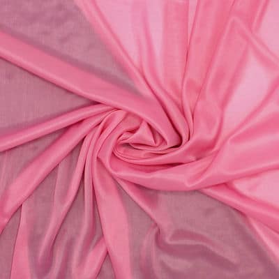 Doublure maille polyester - rose