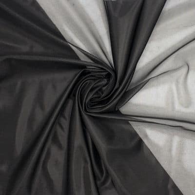 Gebreide voeringstof in polyester - zwart