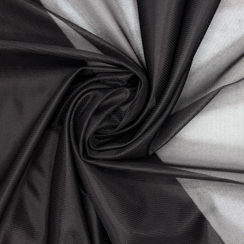 Knit lining fabric in polyester - black