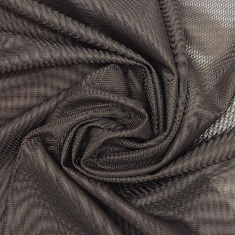 Knit lining fabric in polyester - brown