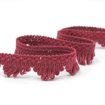 Cotton fringes - wine red