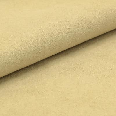Microfibre fabric imitating suede - vanilla