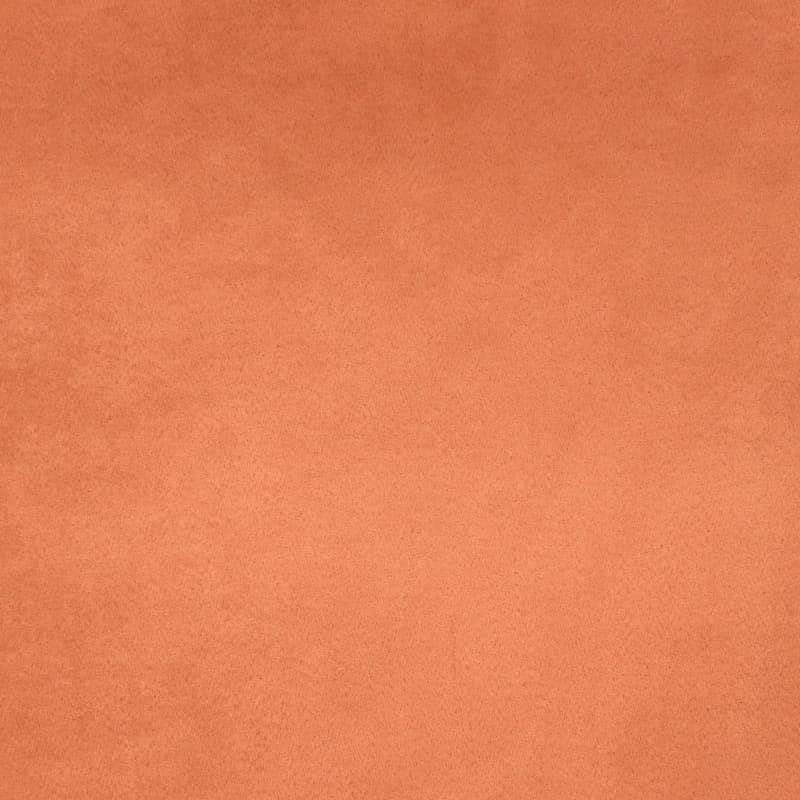 Tissu orange brûlée imitant le daim