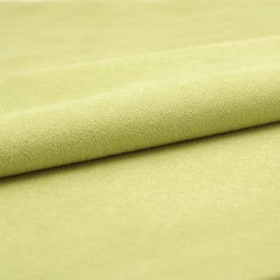 Fabric imitating suede - pistachio green