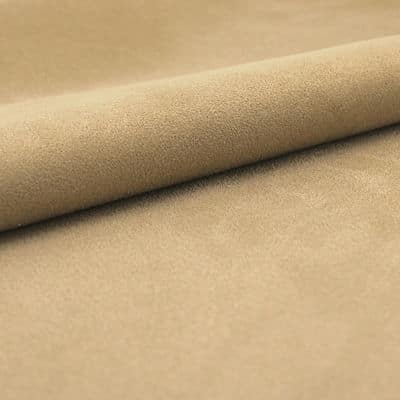 Microfibre fabric imitating suede - beige
