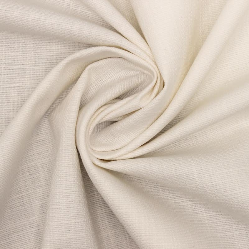 Extensible cotton fabric - off-white 