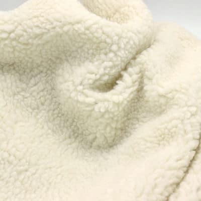 Fabric with aspect of sheep fur - ecru