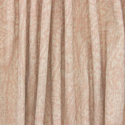 Jacquard fabric with arabesque pattern - blush pink 