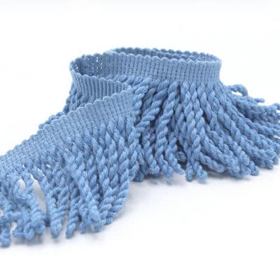 Cotton fringes - light blue