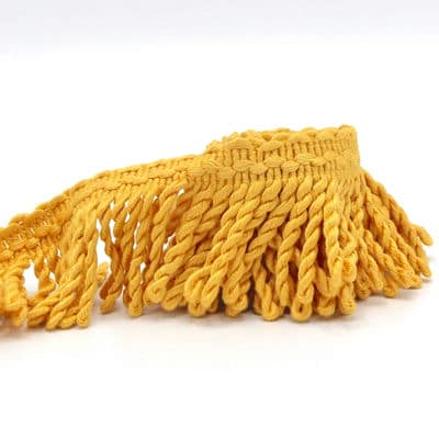 Viscose and cotton fringes - ochre