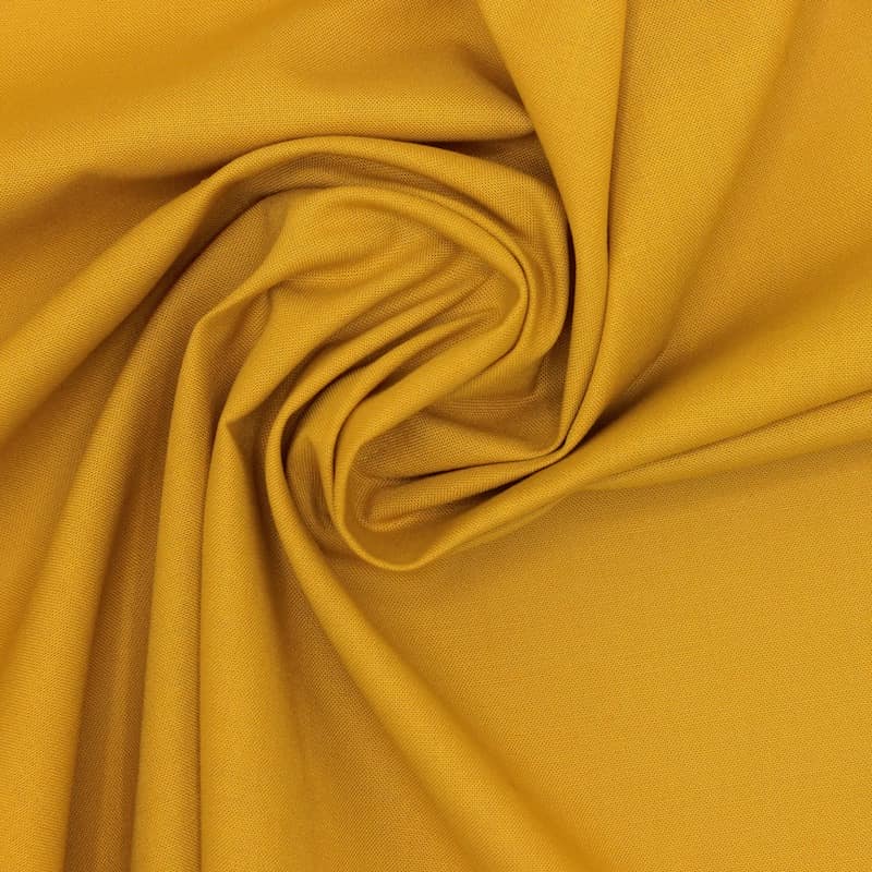 100% cotton fabric - plain mustard yellow