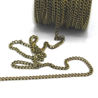 Chain link in kopper 3 mm