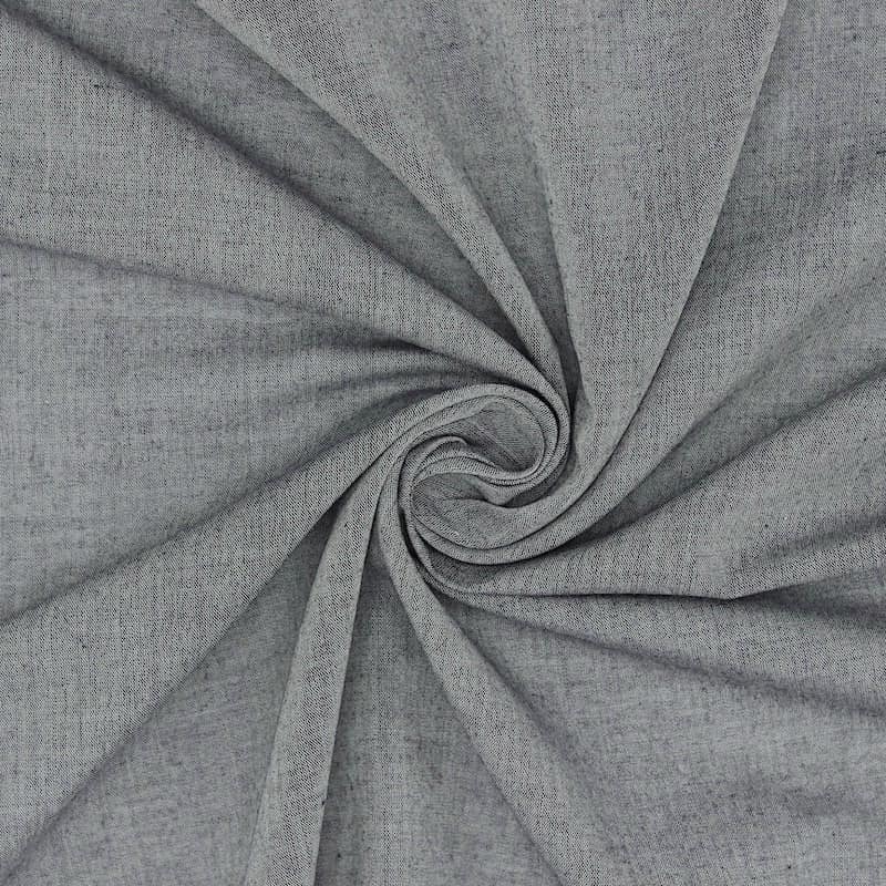Mottled cotton veil - grey-blue