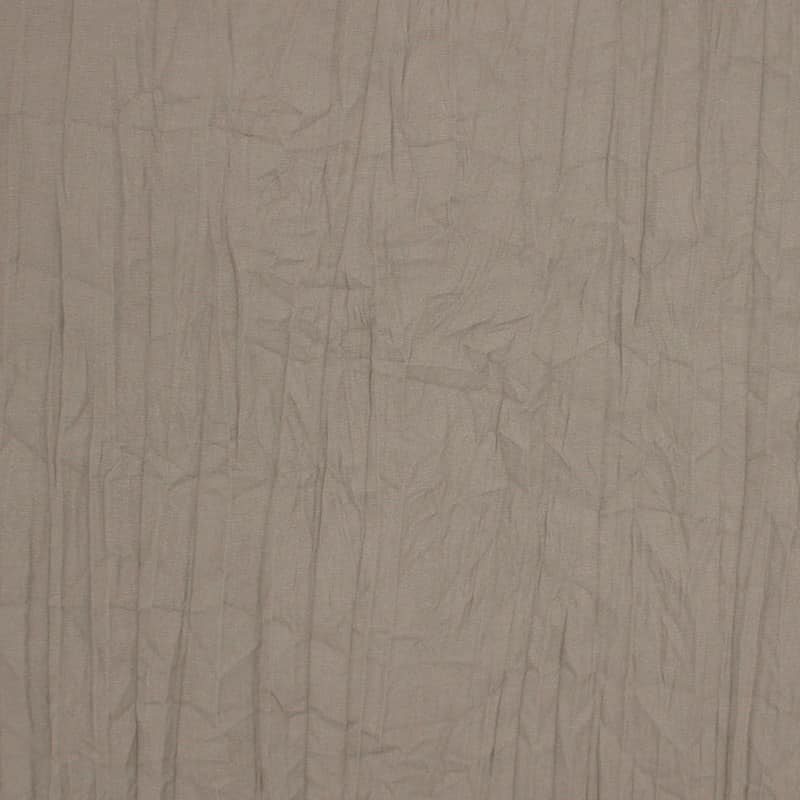 Fabric with crumpled aspect - beige