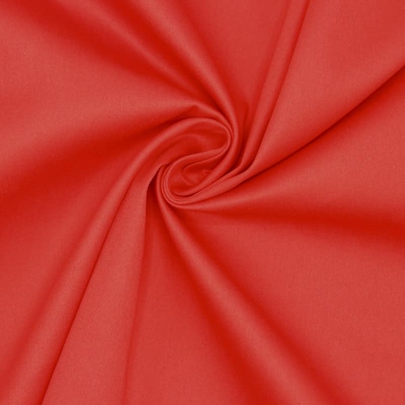 Extensible cotton fabric - red