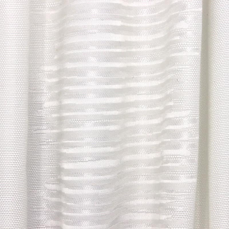 Tissu jacquard graphique - blanc